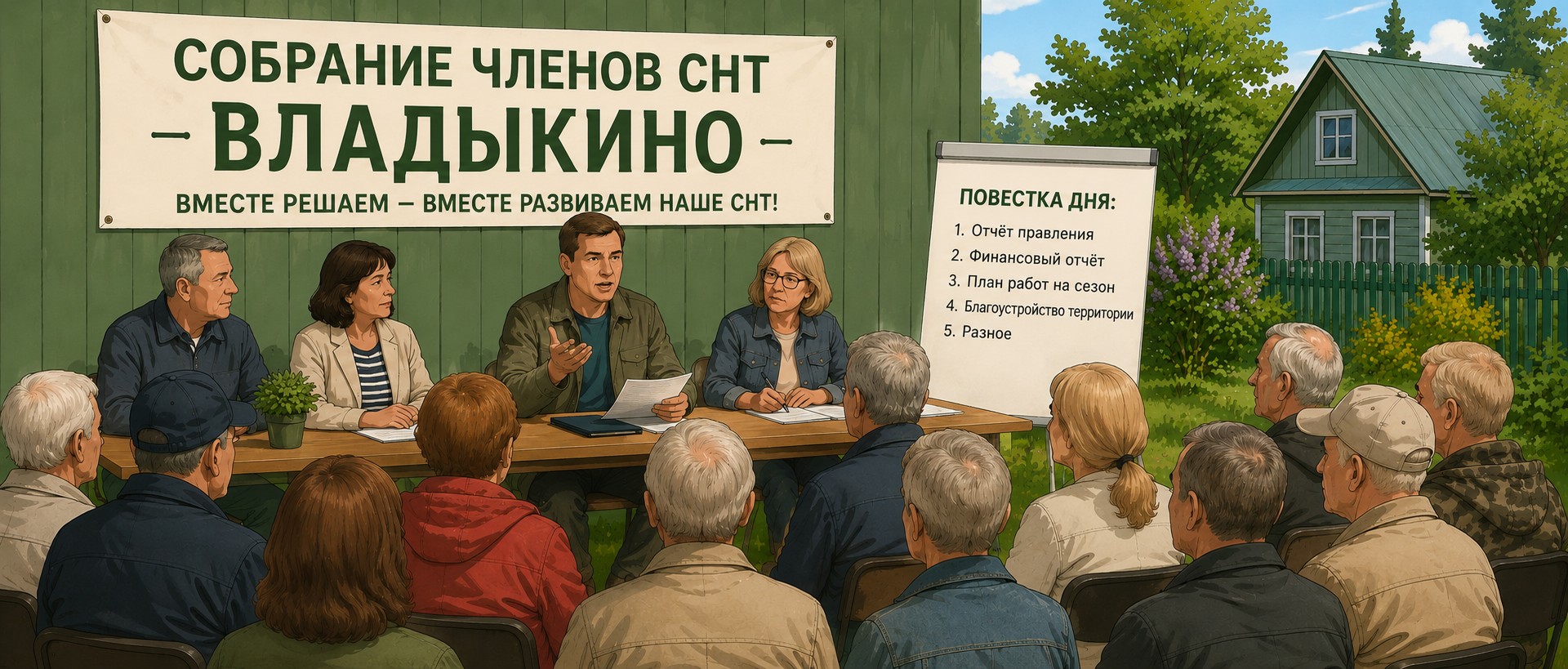 Собрание членов СНТ Владыкино - 06 июня 2026 года